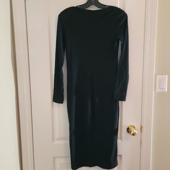 Dynamite Women's Rib Knit Midi Button-Up Dress - Picture 3 of 3